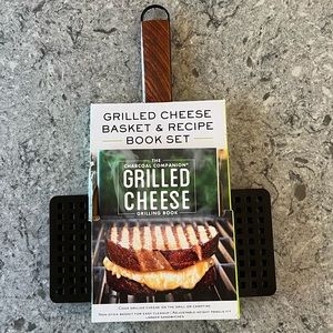 Charcoal Companion Grilled Cheese Basket and Recipe Book Set
